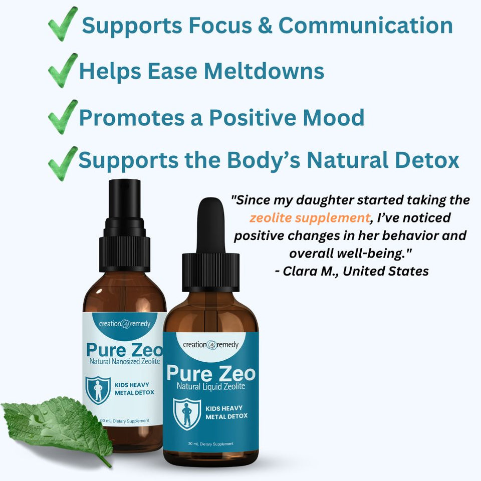 Creation Remedy natural detox products for kids