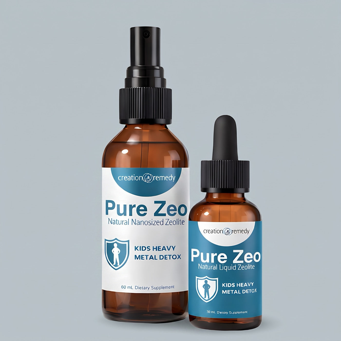 Pure Zeo spray and drops, natural nanosized zeolite for kids